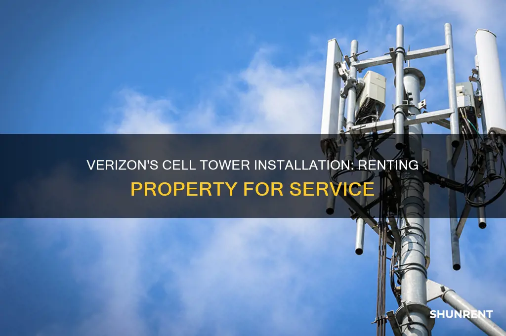 does verizon rent poperty to install cell towers