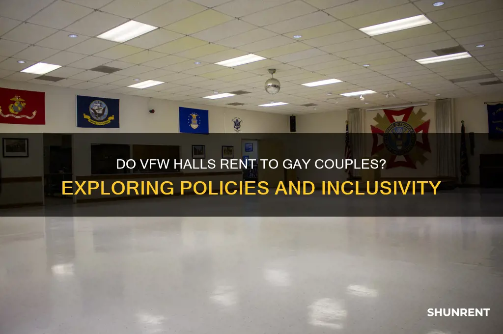 does vfw halls rent to gay couples