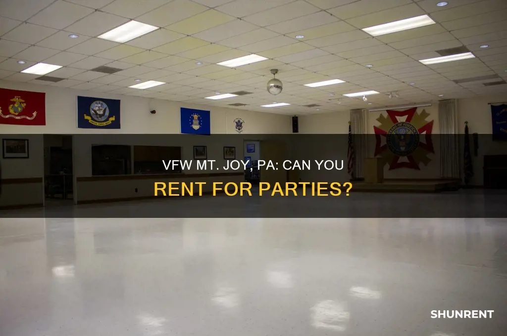 does vfw in mt joy pa rent for parties
