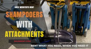 Webster's Rental Services: Shampooers with Attachments Availability Explained