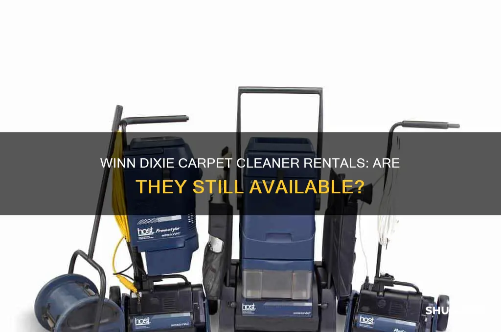 does winn dixie still rent carpet cleaners