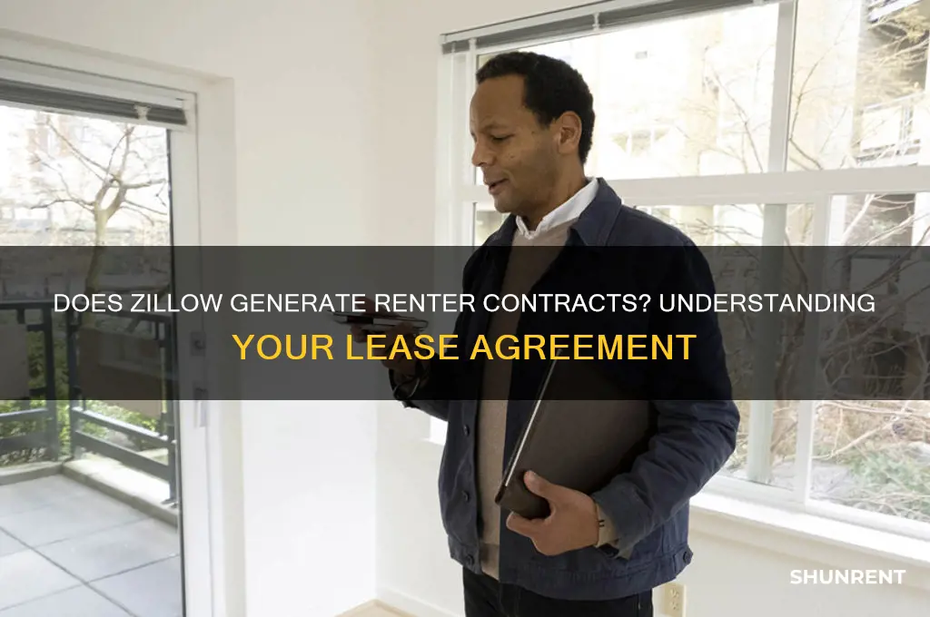 does zillow create renter contract for you