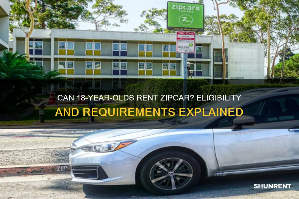 does zipcar rent to 18 year olds