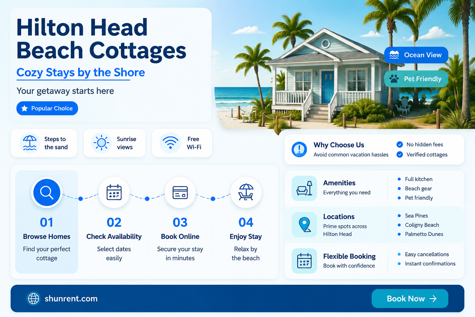 are there any beach cottages for rent on hilton head