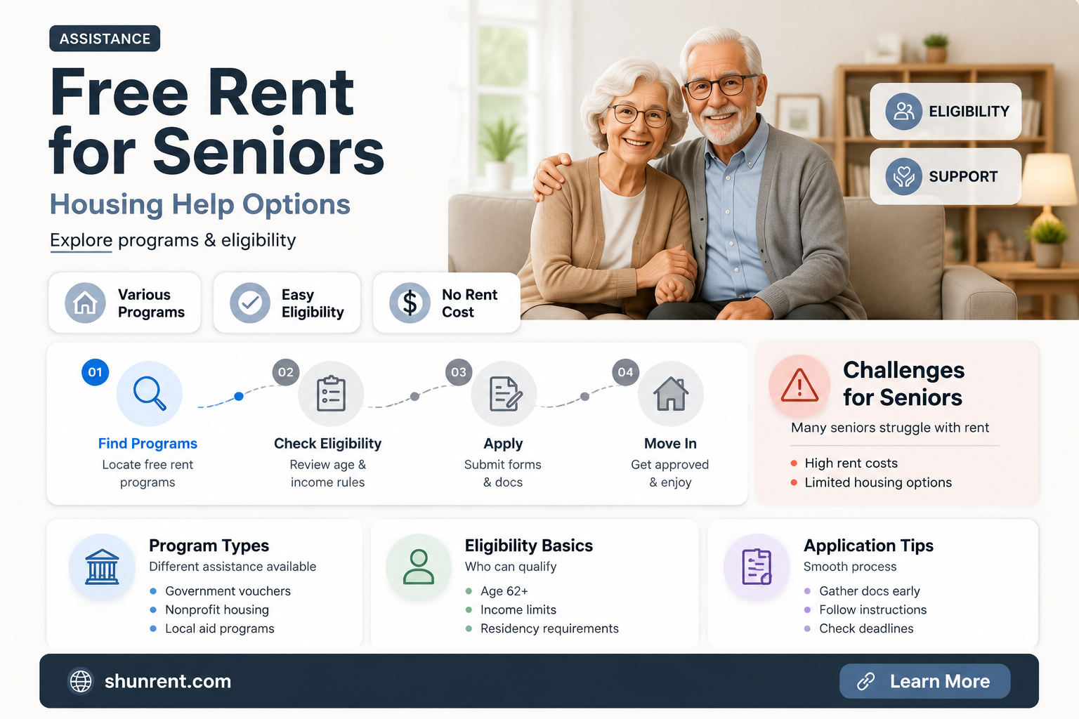 are there any free rent for seniors