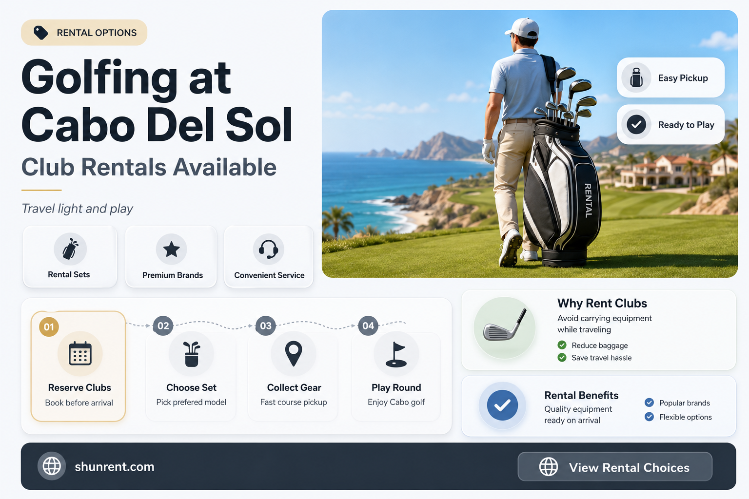 does cabo del sol golf course rent clubs