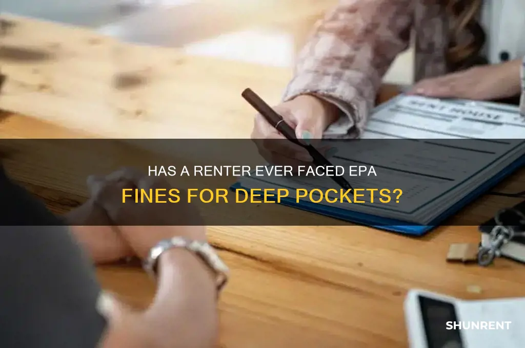 has a renter ever epa fine deeppockets