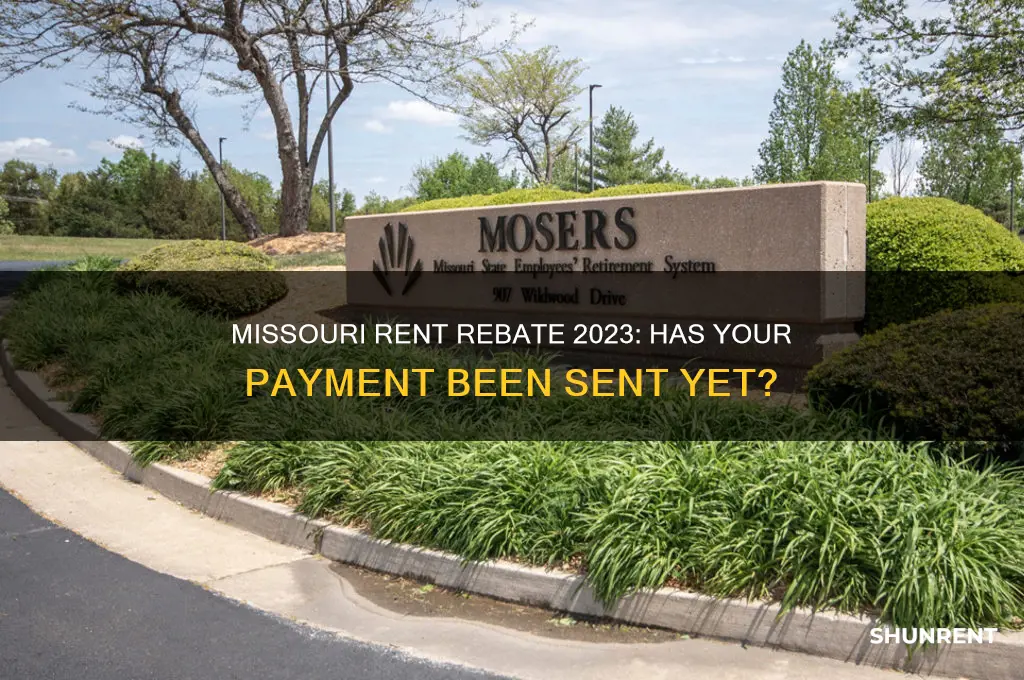 has missouri rent rebate been sent this year