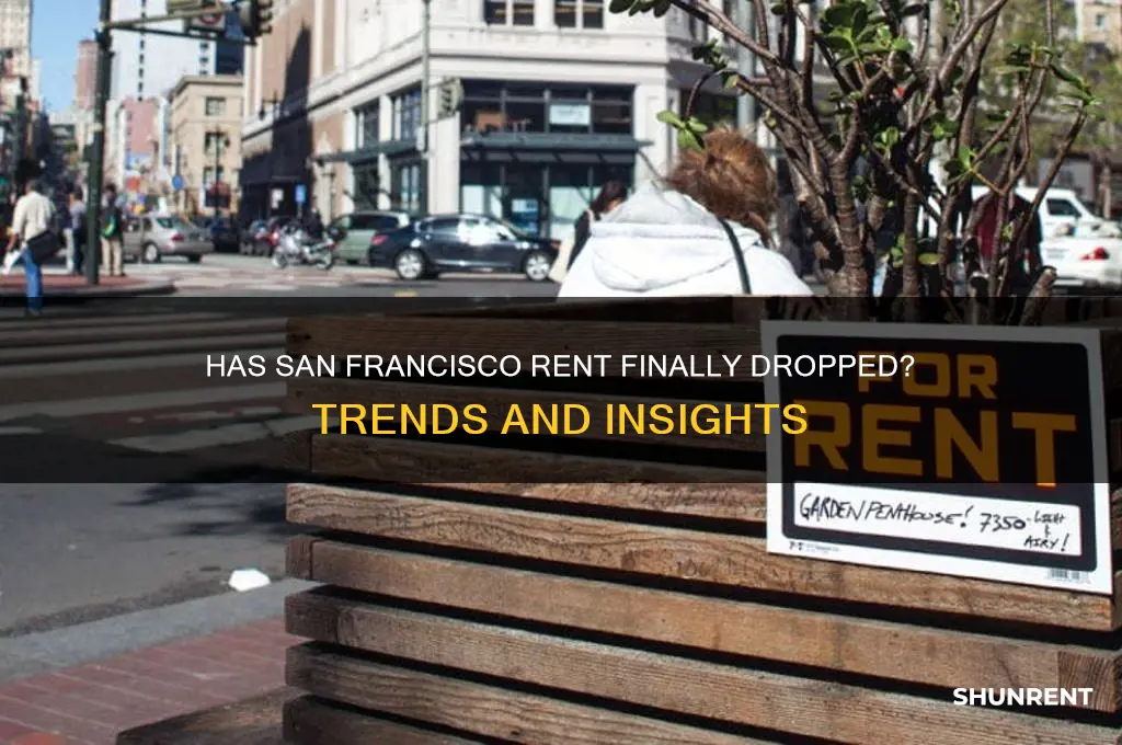 has rent gone down in san francisco