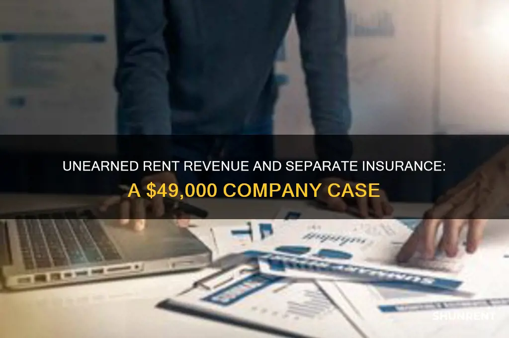 has separate insuranceunearned rent revenue 49000 the company