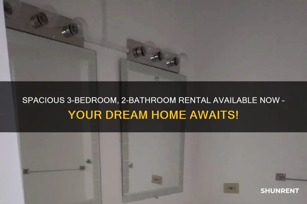 have 3 bed 2 bath to rent
