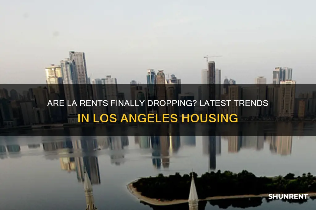 have rents gone down in los angeles