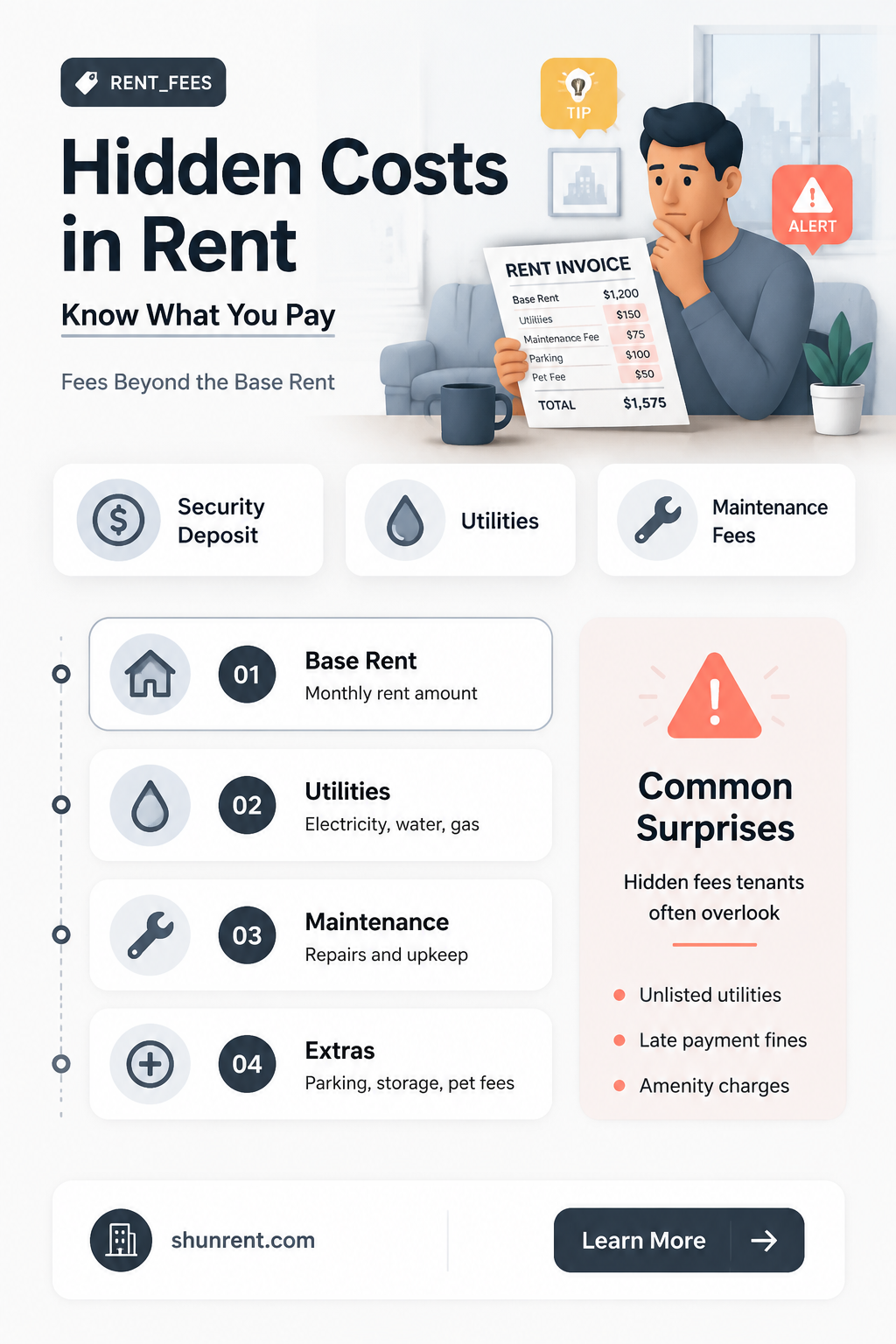 are there any additional fees besides the rent