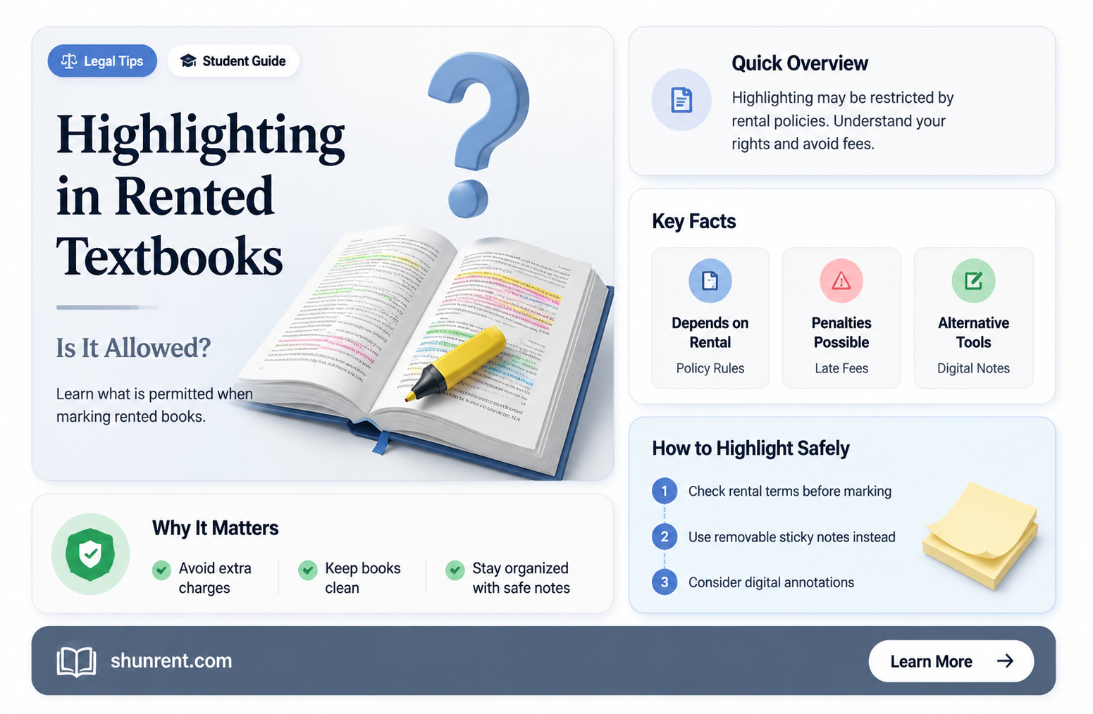 are we able to highlight in rented textbook