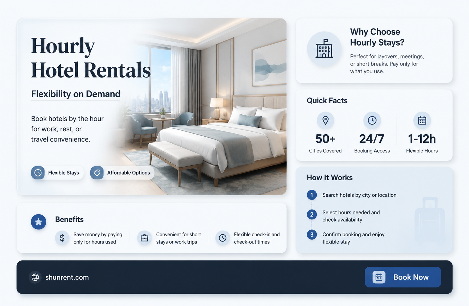 are there any hotels that rent by the hour
