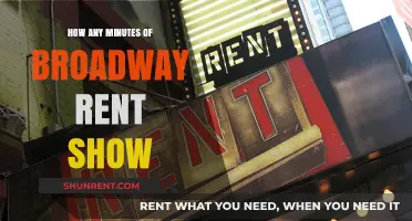 Exploring the Length of Broadway's Rent: A Minute-by-Minute Breakdown