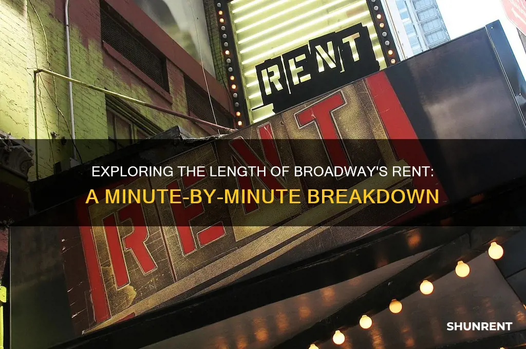 how any minutes of broadway rent show
