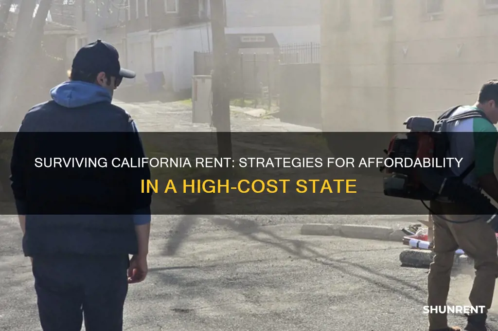 how are people surviving rent in california