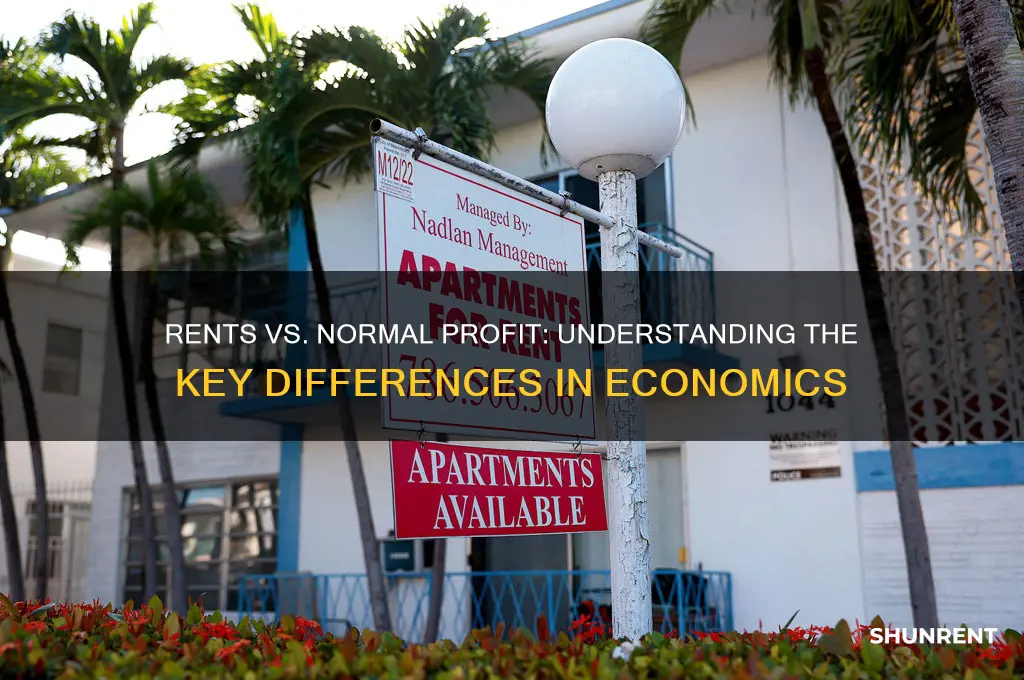 how are rents different from normal profit