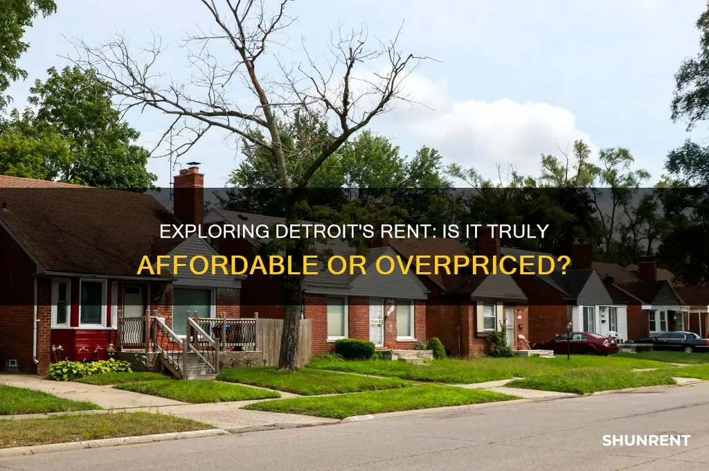 how average is the rent in detroit