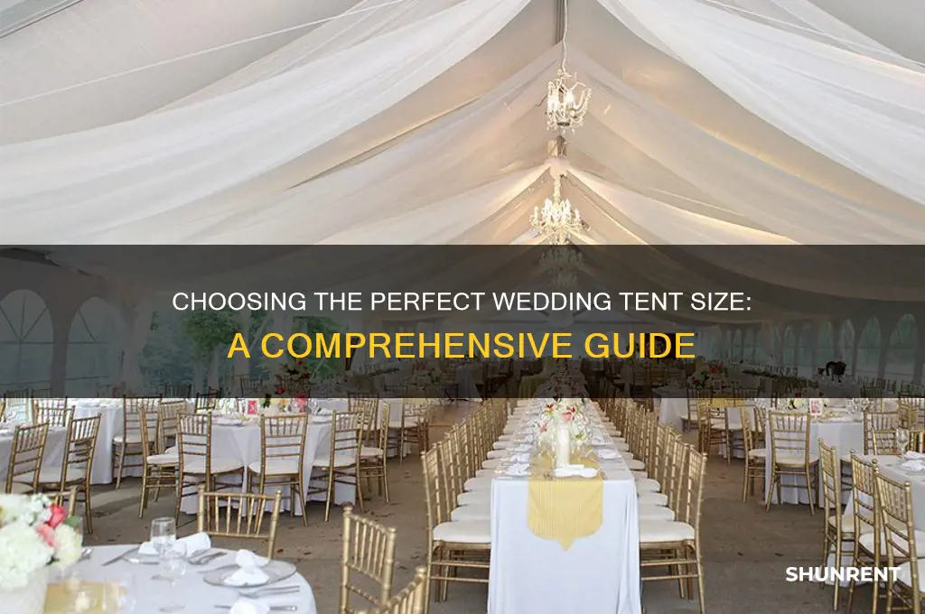 how big of a tent to rent for wedding