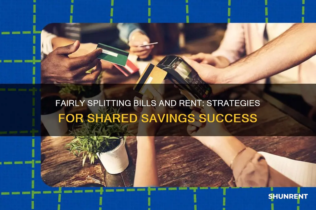 how bills should be divided rent savings