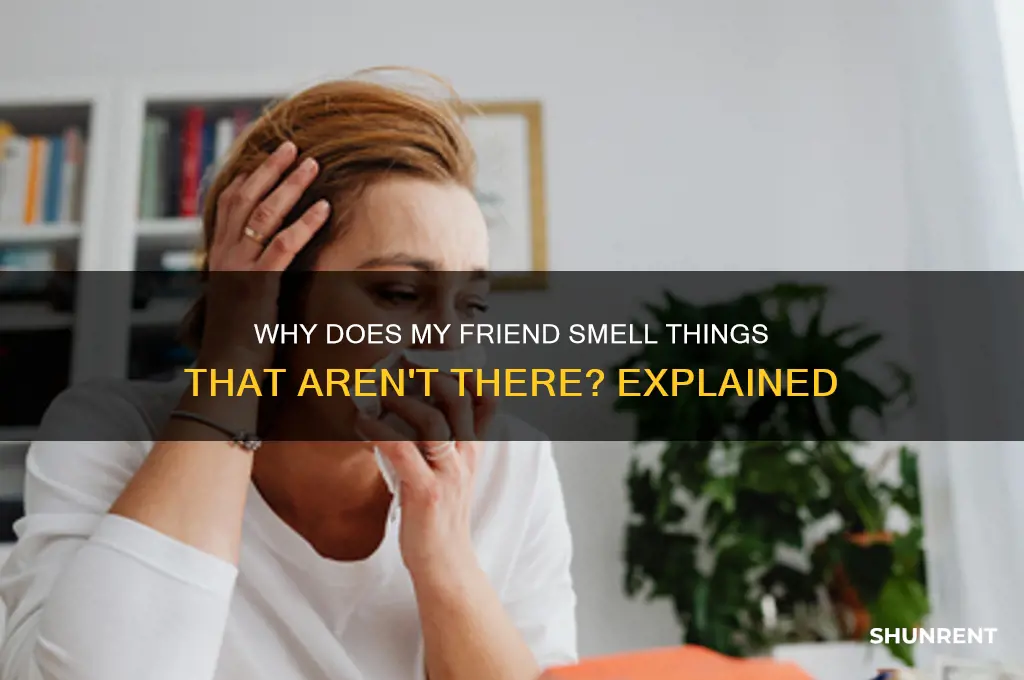 how come my freind smells things that rent their