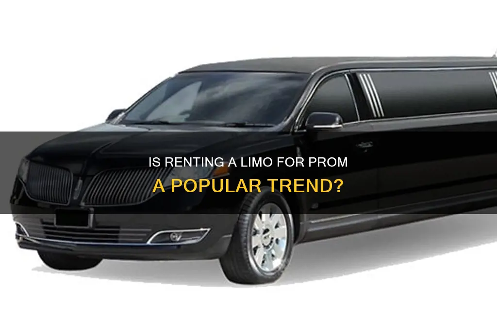 how common is renting a limo for prom