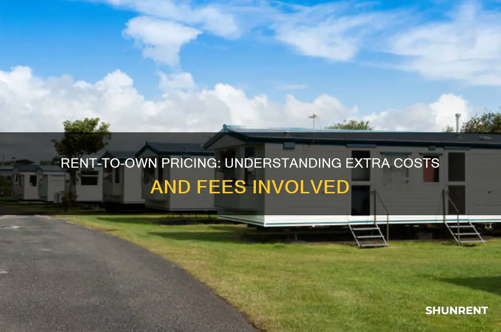 how comuch extra do yiu charge for rent to own