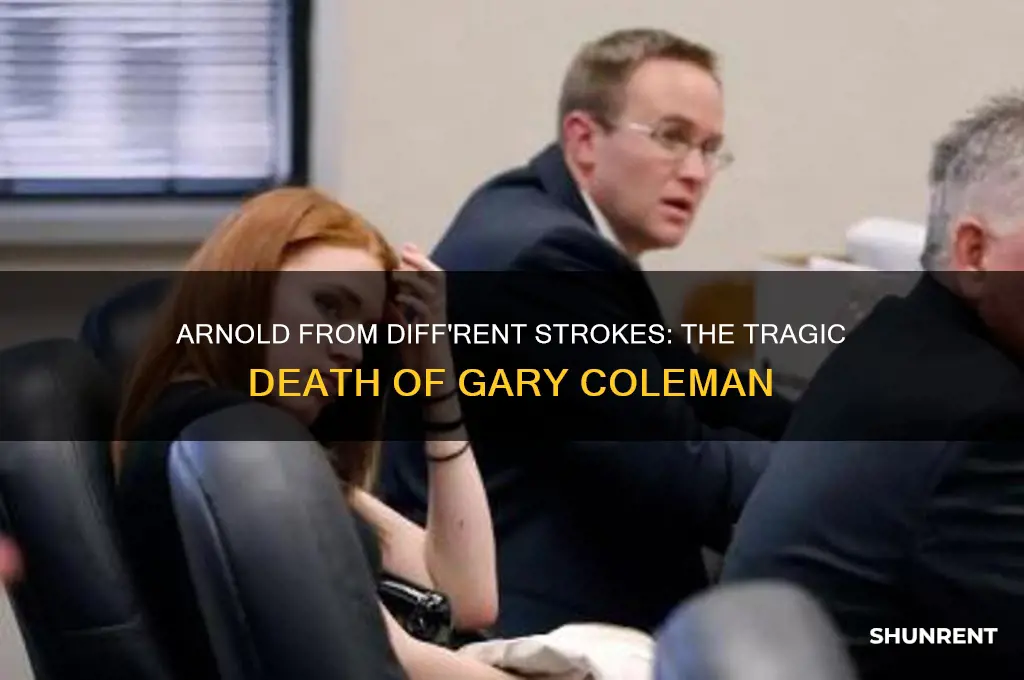 how did arnold from diff rent strokes died