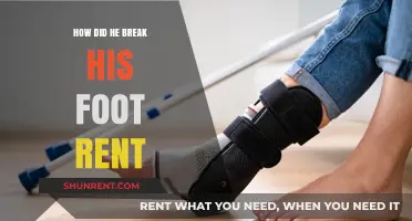 How He Broke His Foot While Renting: The Unexpected Story