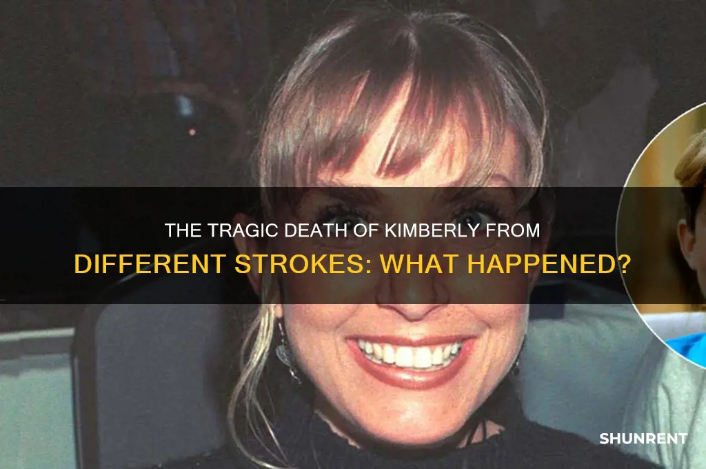how did kimberly from different strokes died
