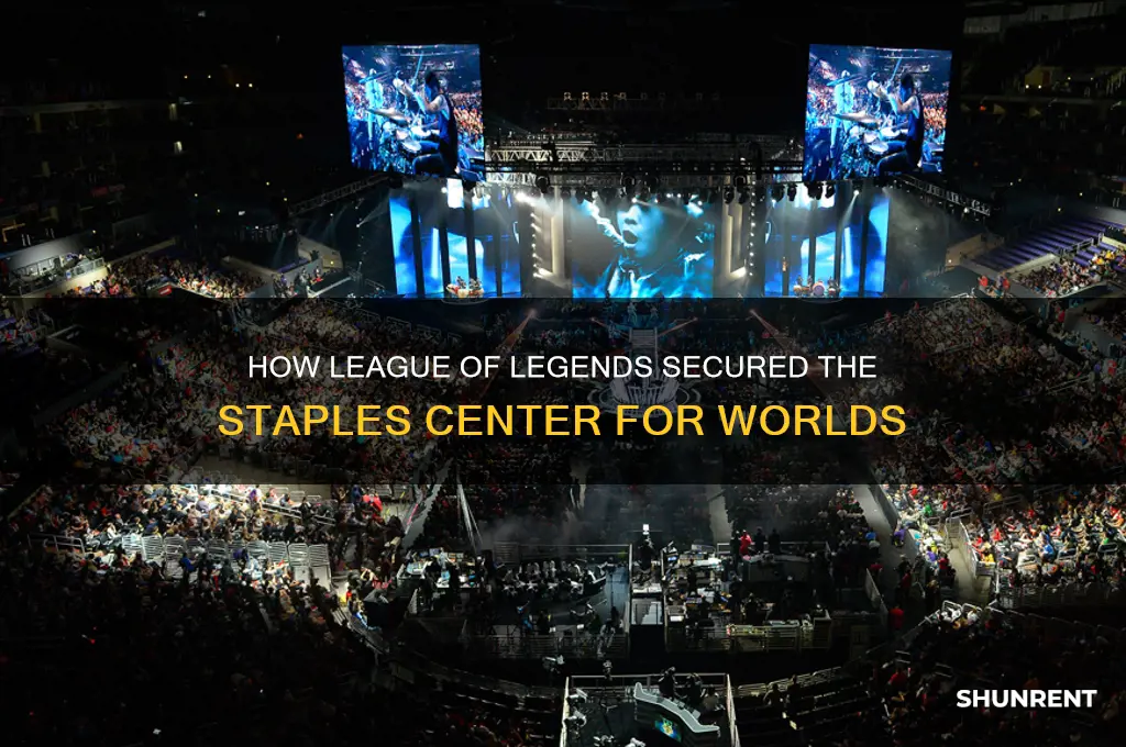 how did league rent the staples center