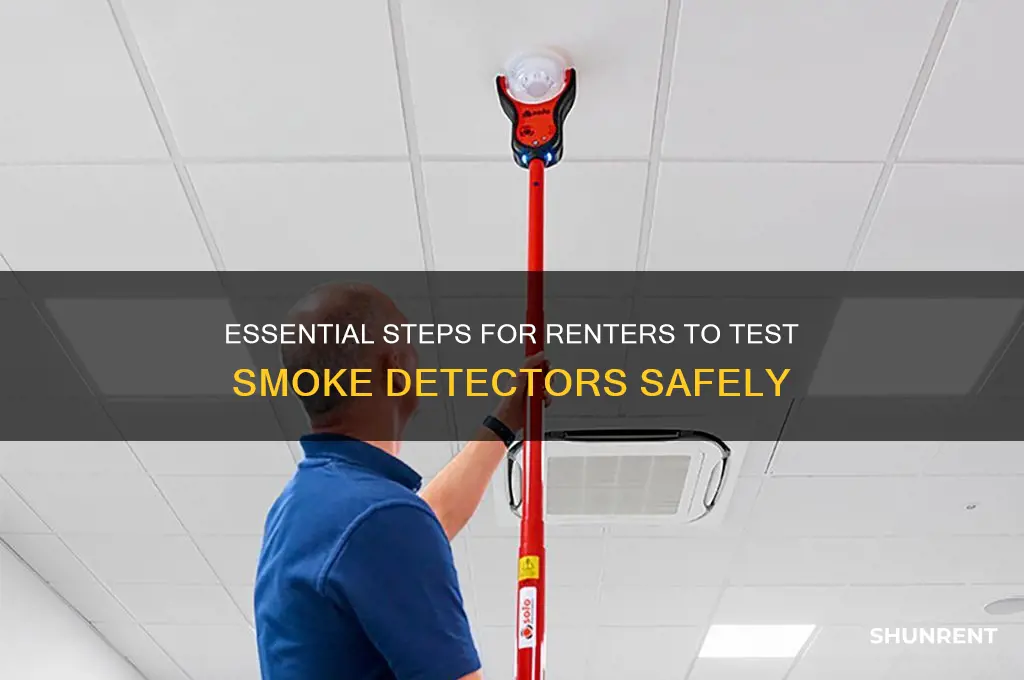 how do a renter test the smoke detector