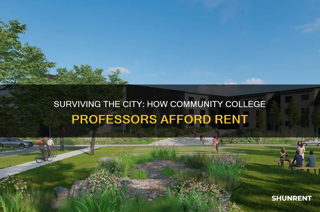 how do community college professors afford rent in city