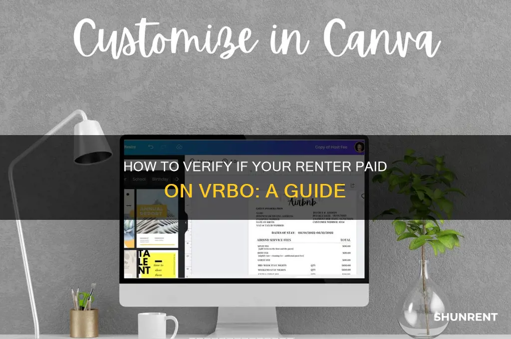 how do find out if renter paid vrbo