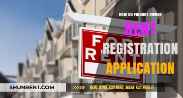 How to Find the Owner of a Rent Registration Application