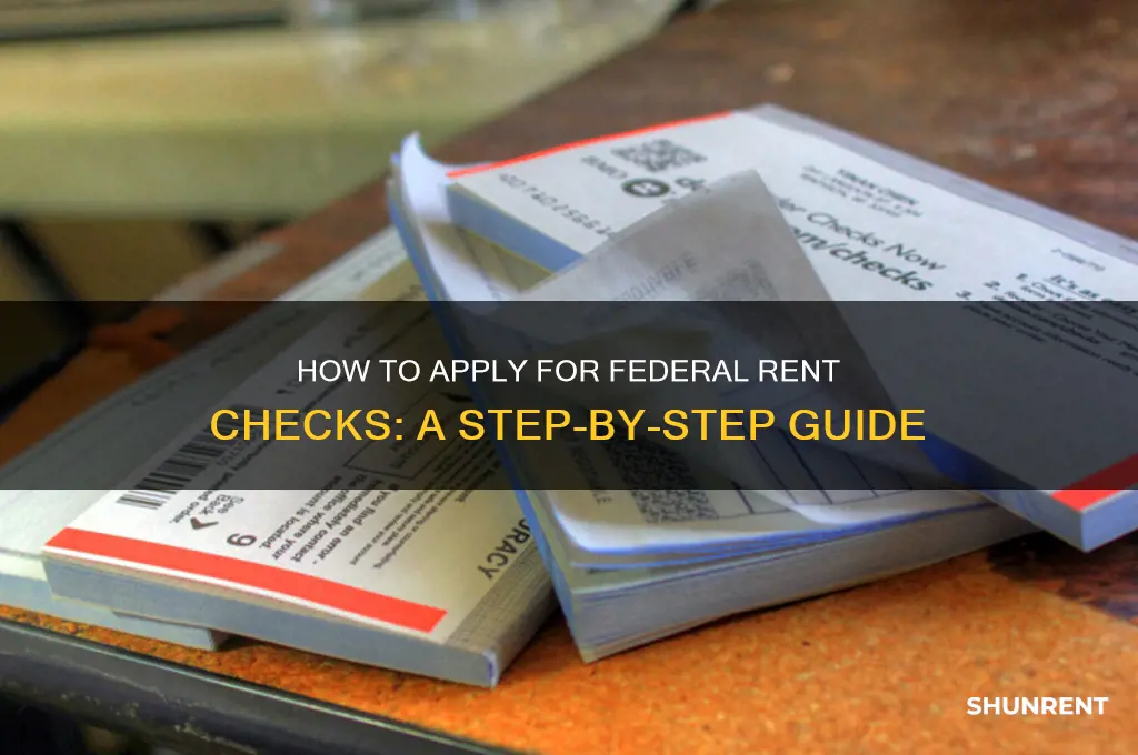 how do i apply for federal rent checks