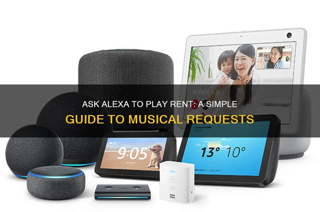 how do i ask alexa to play the musical rent