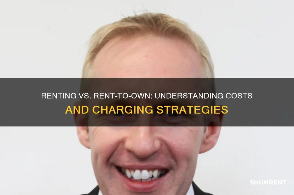 how do i charge renting to own versus just renting