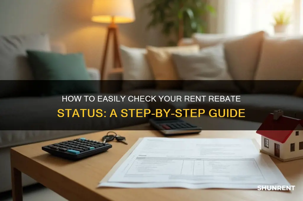 how do i check my rent rebate