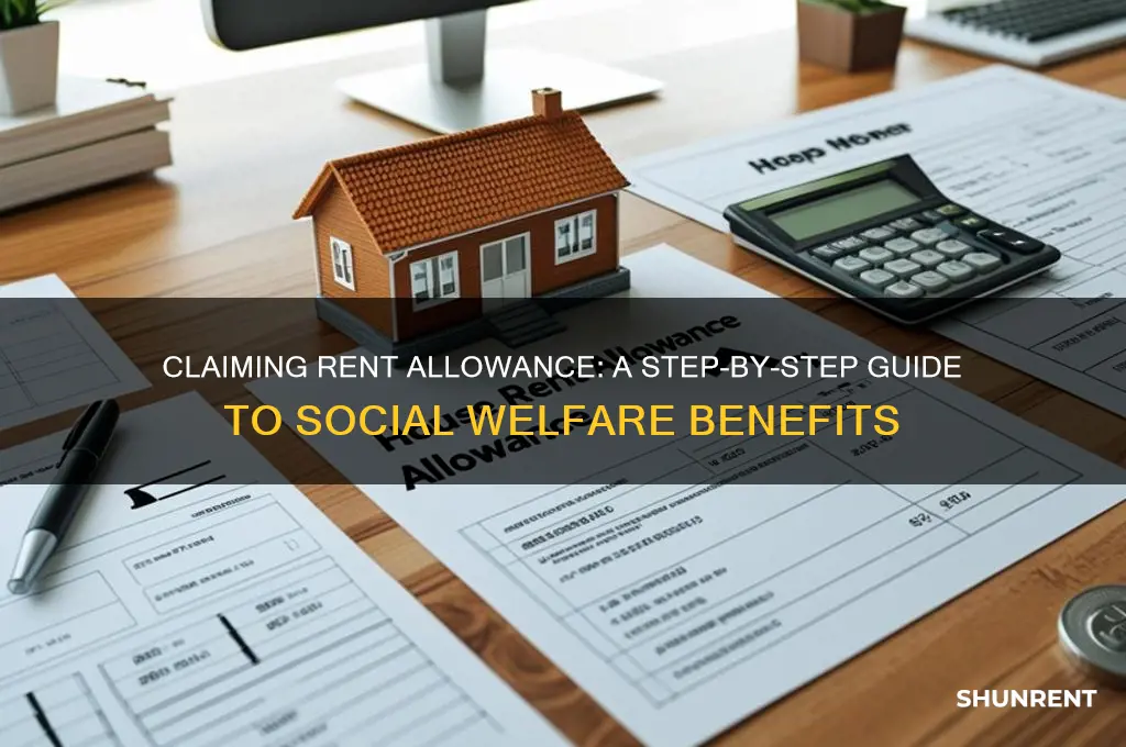 how do i claim rent allowance from social welfare