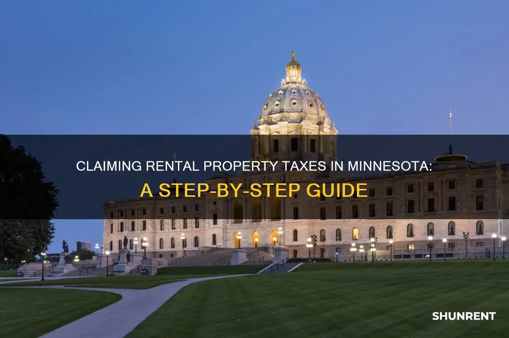 how do i claim taxes for rent in mn