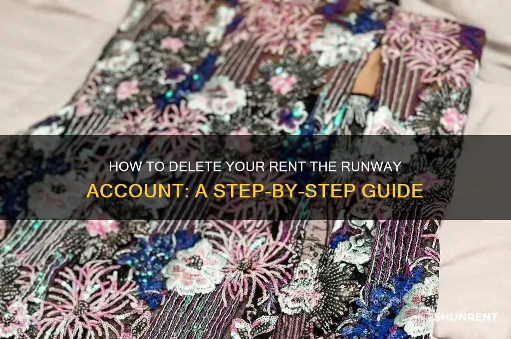 how do i delete my rent the runway account