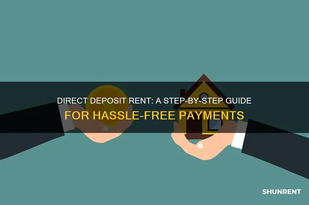 how do i direct deposit my rent