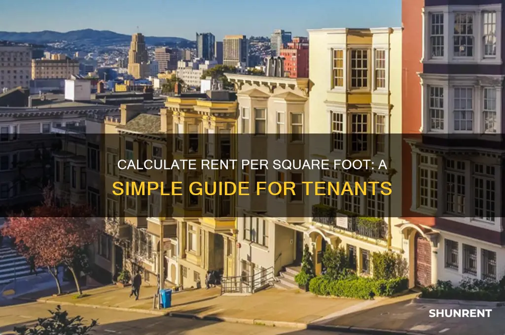 how do i figure out rent per square foot