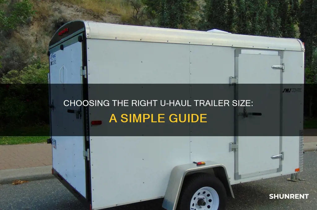 how do i figure which size uhaul trailer to rent