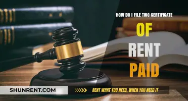 Filing Two Certificates of Rent Paid: A Step-by-Step Guide