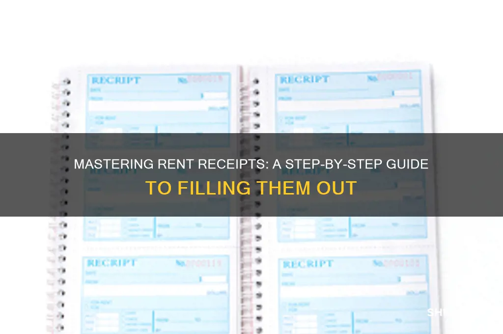 how do i fill out a money rent receipt