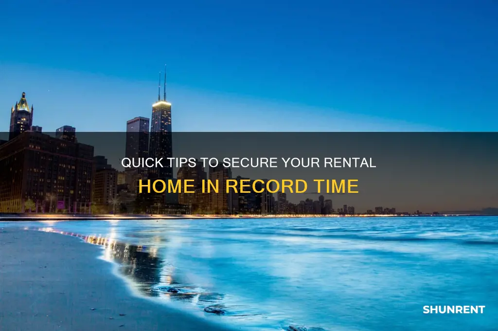 how do i find a place to rent fast